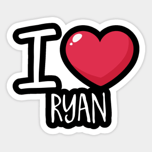 I Love Ryan Sticker